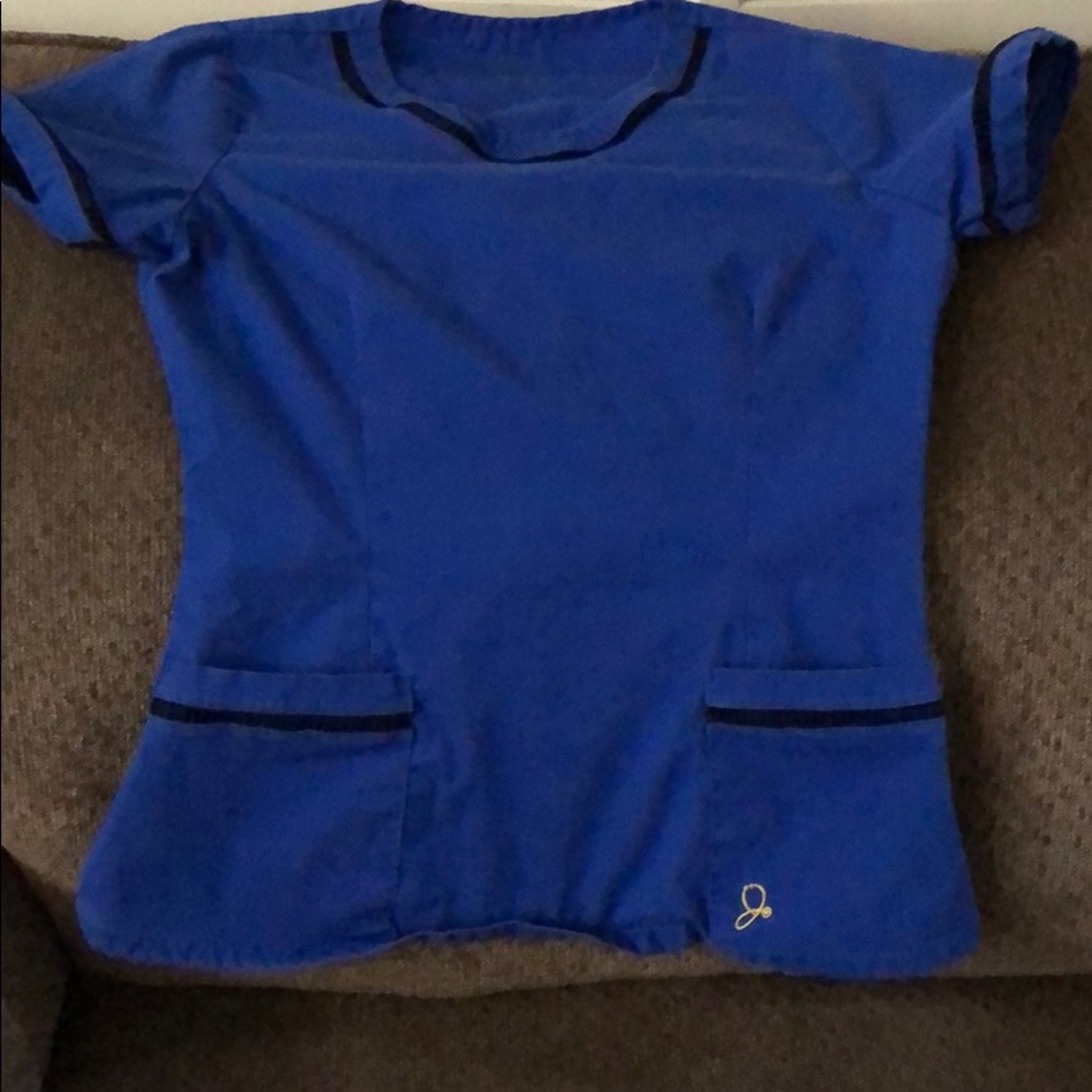 Royal Blue Scrub Top